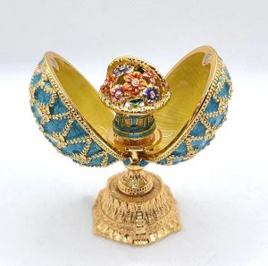 копия яйца фаберже весенние цветы АКМ
