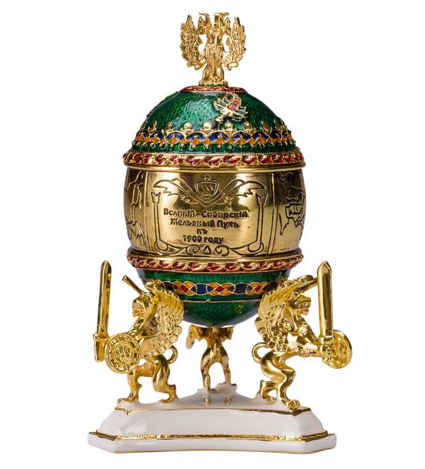 реплика яйца Транссибирская магистраль Danila Souvenirs